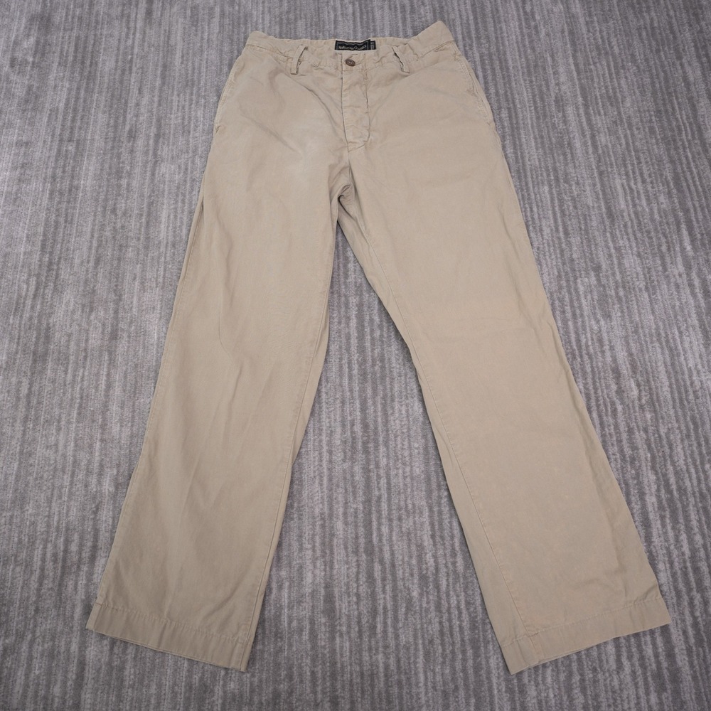 Marlboro Classics Chino Pants Mens 27 Tan Excellent Button Fly Straight Leg